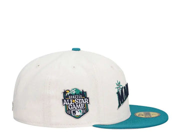 New Era 59Fifty Seattle Mariners Jersey Script/2023 All Star Game Patch Fitted Cap